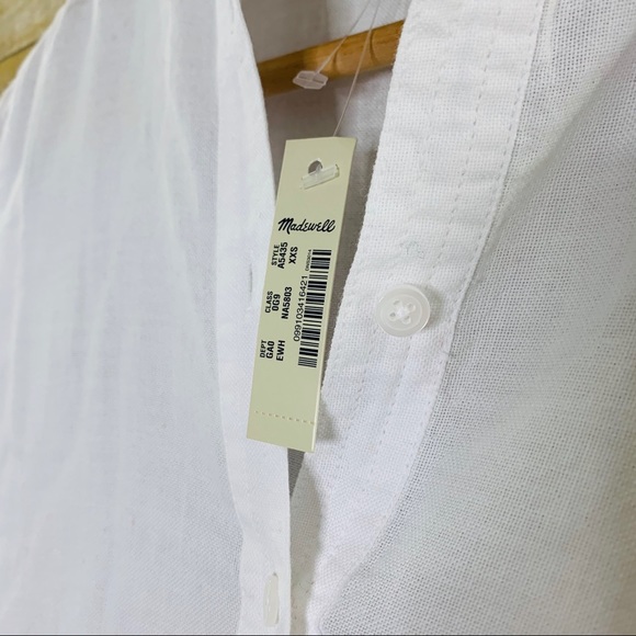 Madewell White Wellspring Tunic Popover XXS - Picture 5 of 8